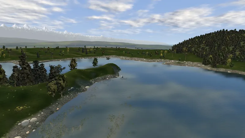 Czorsztyn w południe, w tle Tatry